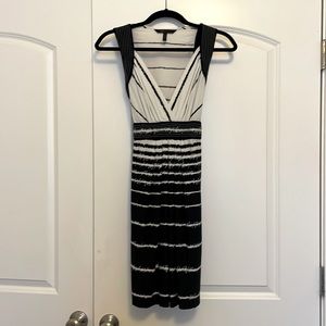 BCBGMaxazria, Black and White, ties in back